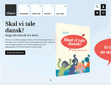 Tablet Screenshot of alfabetaforlag.dk